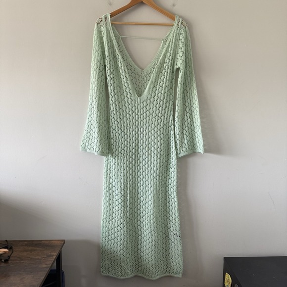 SHEIN Other - Crochet Open Knit Beach Cover Up Size S Dress Boho Festival Beach Hippie Resort